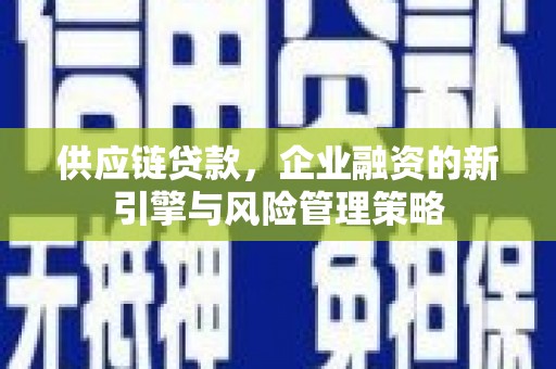 南县供应链贷款，企业融资的新引擎与风险管理策略
