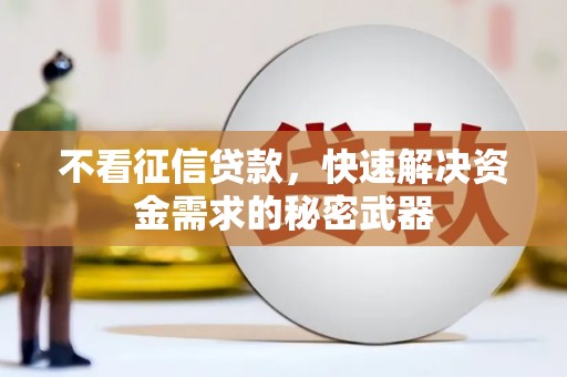 南县不看征信贷款，快速解决资金需求的秘密武器