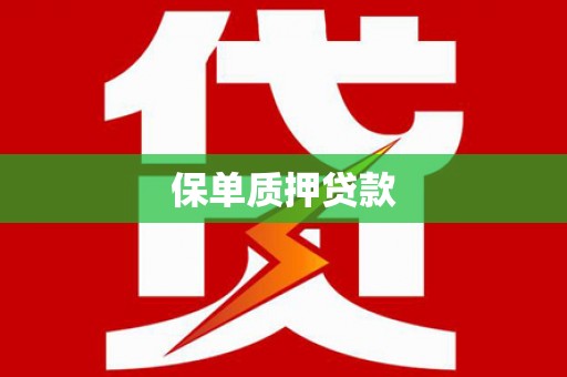 南县保单质押贷款