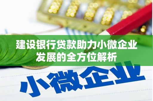 南县建设银行贷款助力小微企业发展的全方位解析