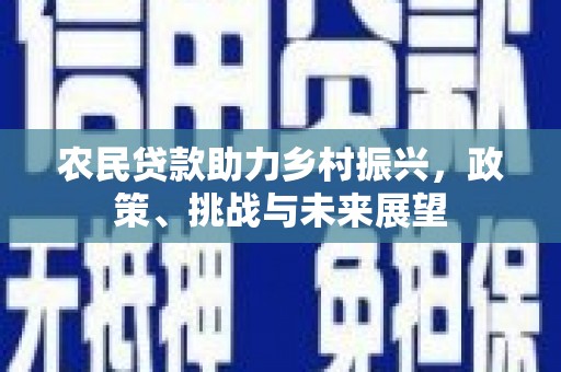 南县农民贷款助力乡村振兴，政策、挑战与未来展望