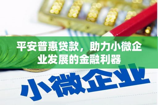 南县平安普惠贷款，助力小微企业发展的金融利器