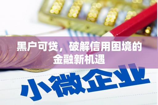 南县黑户可贷，破解信用困境的金融新机遇